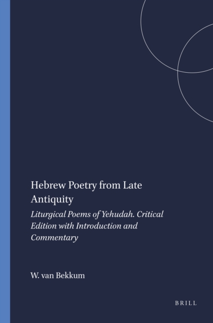 Hebrew Poetry from Late Antiquity