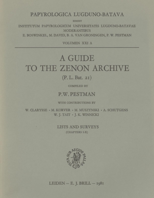 Guide to the Zenon Archive