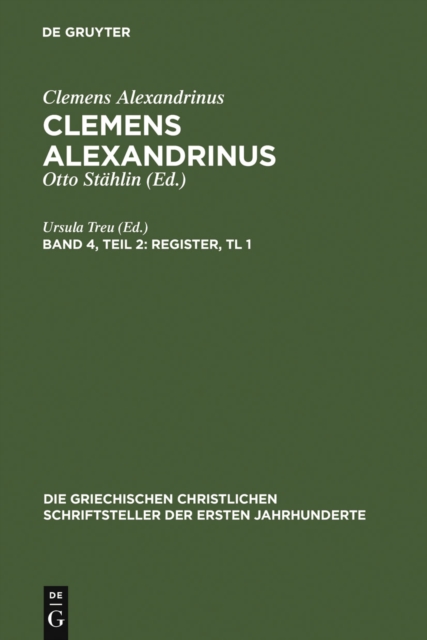 Register – Erster Teil