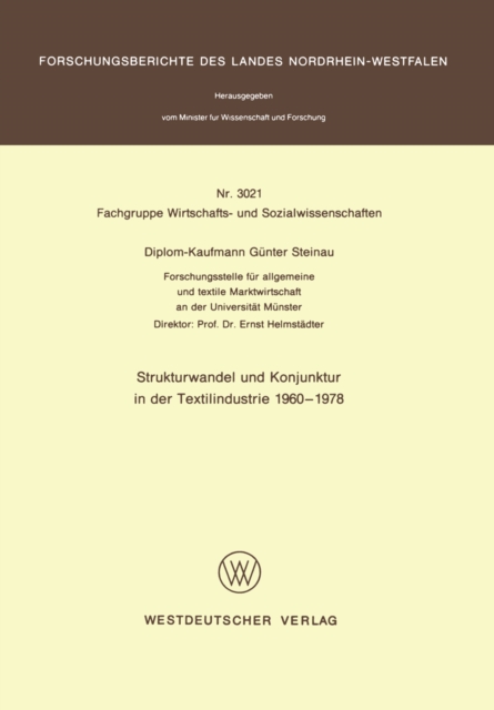 Strukturwandel und Konjunktur in der Textilindustrie 1960 – 1978