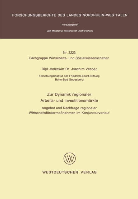 Zur Dynamik regionaler Arbeits- und Investitionsmärkte