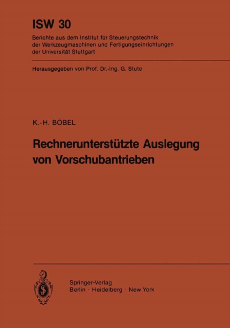 Rechnerunterstützte Auslegung von Vorschubantrieben