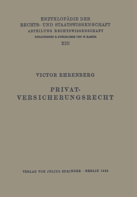 Privatversicherungsrecht