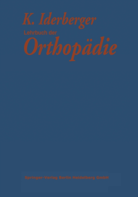 Lehrbuch der Orthopädie