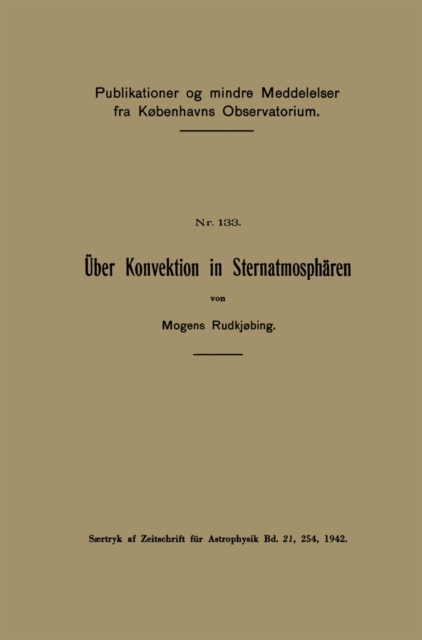 Über Konvektion in Sternatmosphären