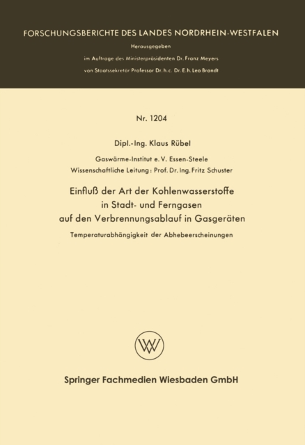Einfluß der Art der Kohlenwasserstoffe in Stadt- und Ferngasen auf den Verbrennungsablauf in Gasgeräten
