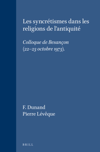 syncretismes dans les religions de l'antiquite