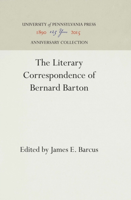 Literary Correspondence of Bernard Barton