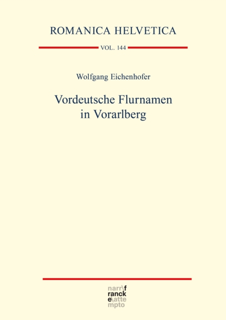 Vordeutsche Flurnamen in Vorarlberg