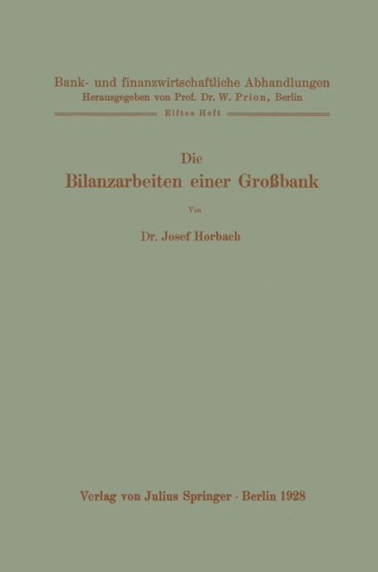 Die Bilanzarbeiten einer Großbank