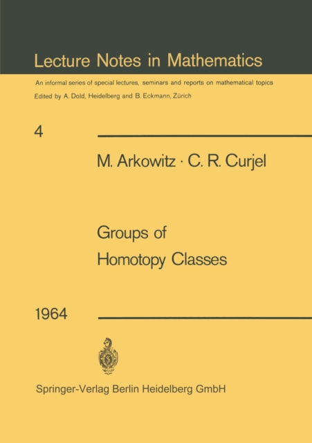 Groups of Homotopy Classes