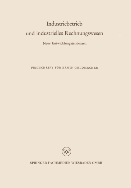 Industriebetrieb und industrielles Rechnungswesen