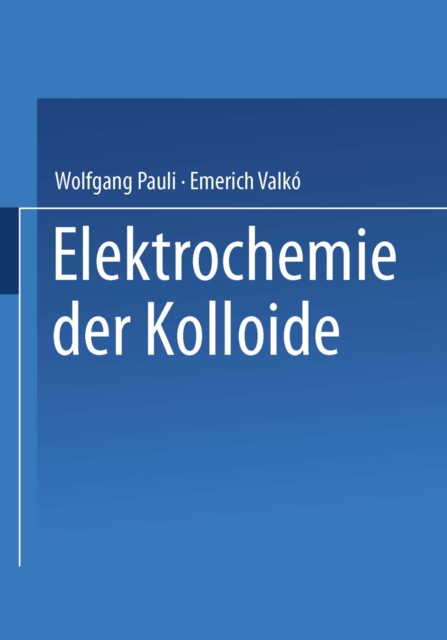 Elektrochemie der Kolloide