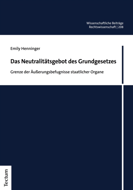 Das Neutralitätsgebot des Grundgesetzes