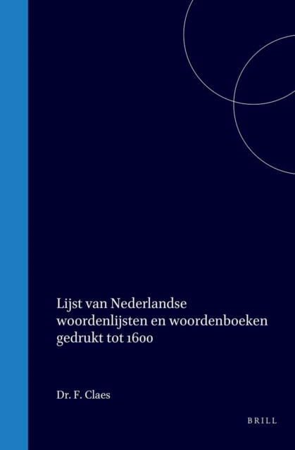 Lijst van Nederlandse woordenlijsten en woordenboeken gedrukt tot 1600