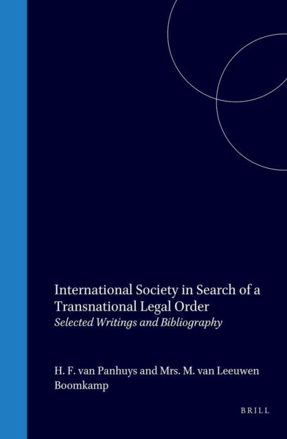 Van Asbeck: International Society in Search of a Transnational Legal Order