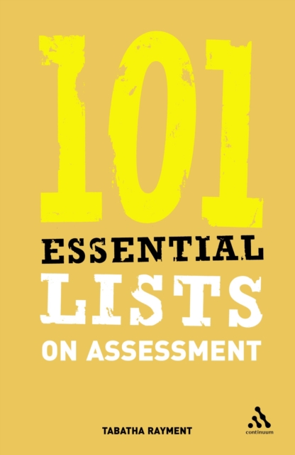 101 Essential Lists on Assessment