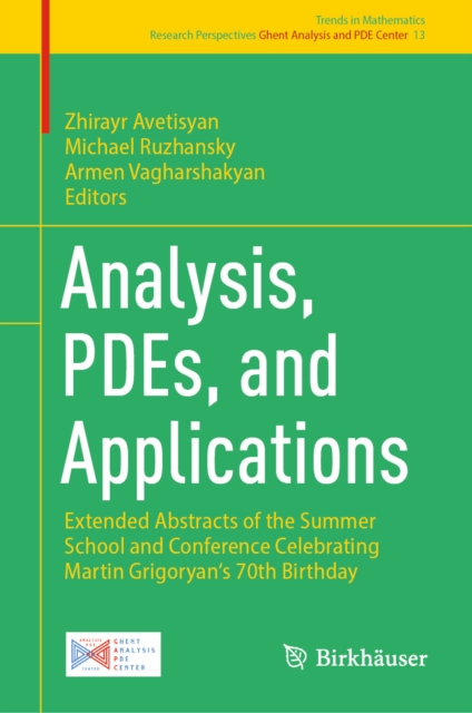 Analysis, PDEs, and Applications