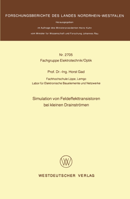 Simulation von Feldeffekttransistoren bei kleinen Drainströmen