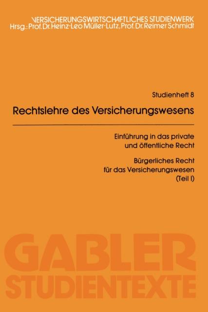 Rechtslehre des Versicherungswesens (RLV)