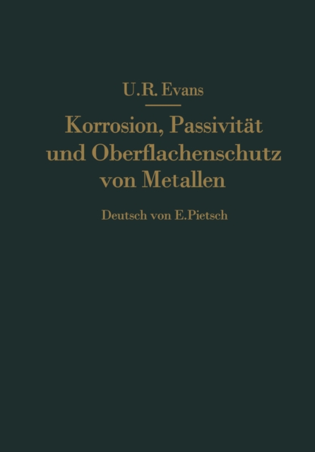 Korrosion, Passivität und Oberflächenschutz von Metallen