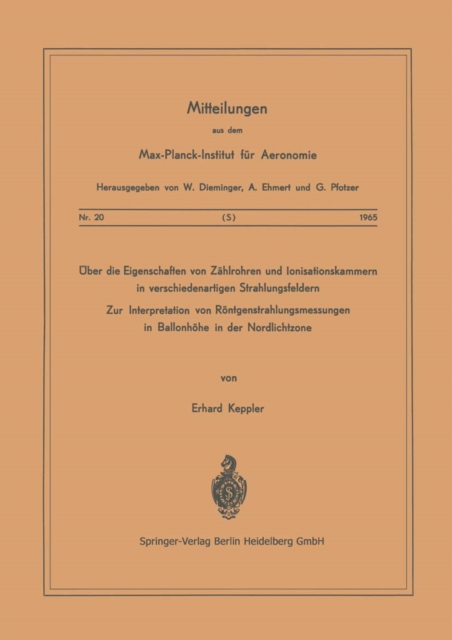 Über die Eigenschaften von Zählrohren und Ionisationskammern in verschiedenartigen Strahlungsfeldern