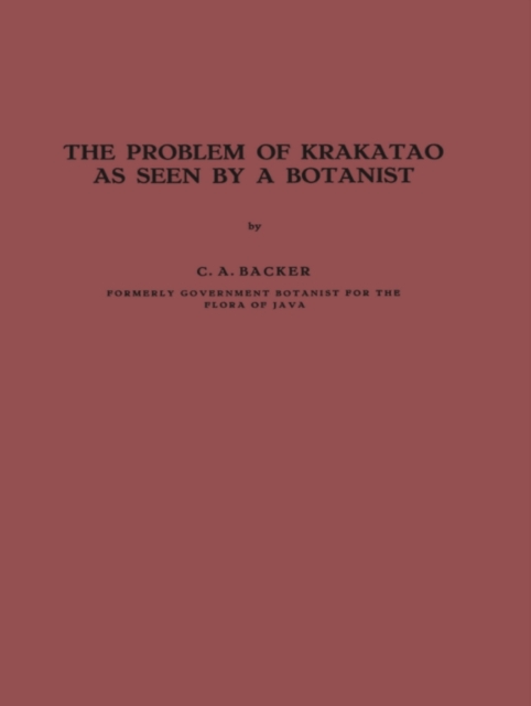 Problem of Krakatao as Seen by a Botanist