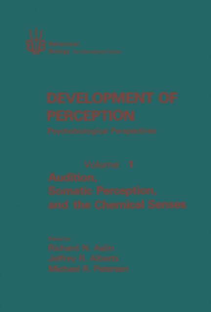 Development of Perception Psychobiological Perspectives