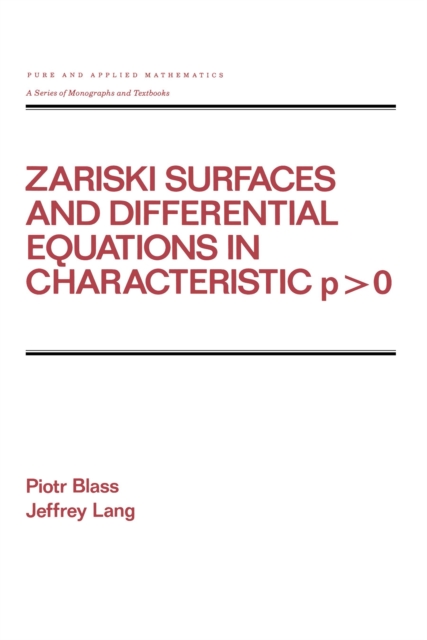Zariski Surfaces and Differential Equations in Characteristic P &lt; O
