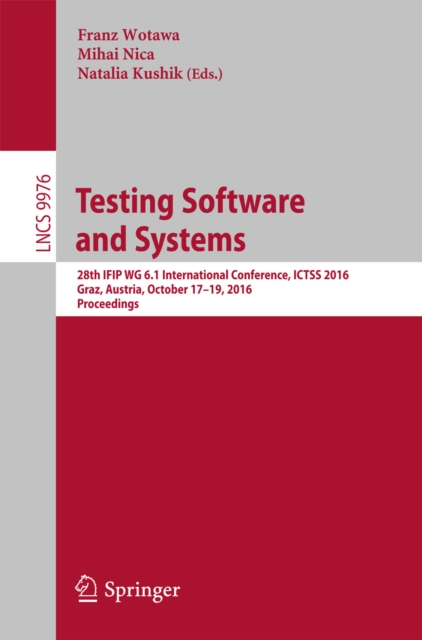 Testing Software and Systems