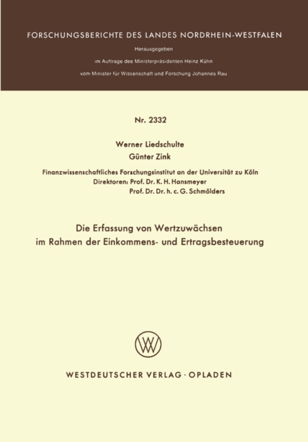 Die Erfassung von Wertzuwächsen im Rahmen der Einkommens- und Ertragsbesteuerung