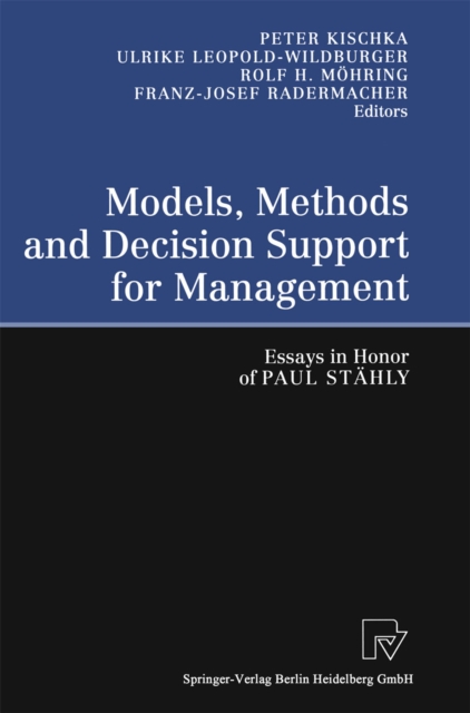 Models, Methods and Decision Support for Management