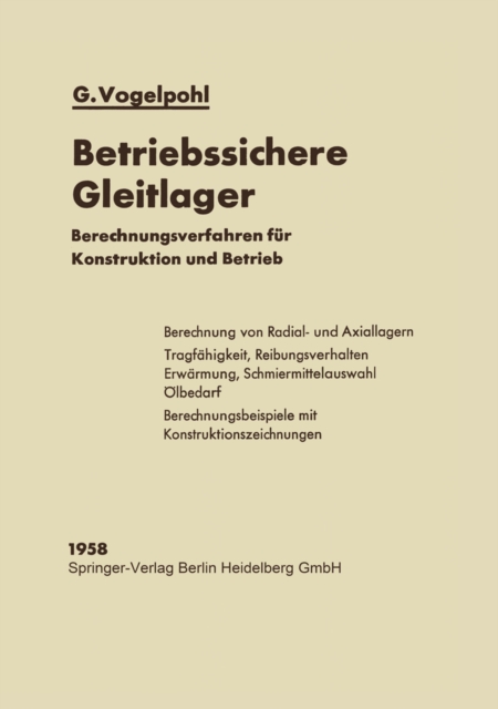 Betriebssichere Gleitlager