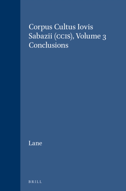 Corpus Cultus Iovis Sabazii (CCIS), Volume 3