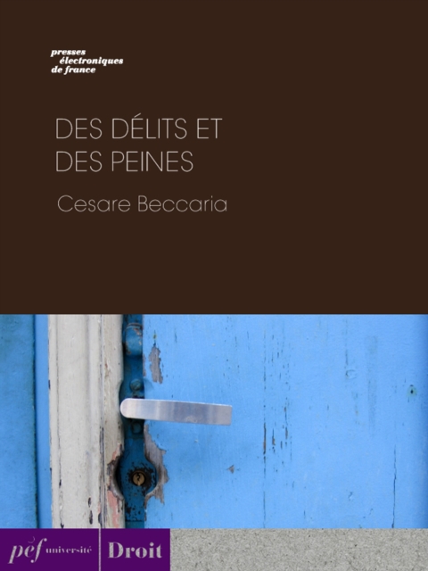 Des délits et des peines