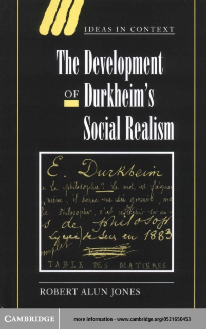Development of Durkheim's Social Realism