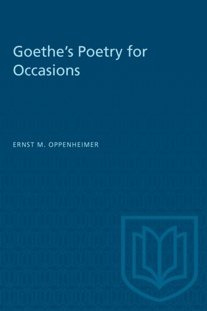 Goethe's Poetry for Occasions