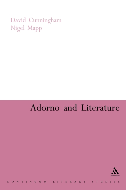 Adorno and Literature