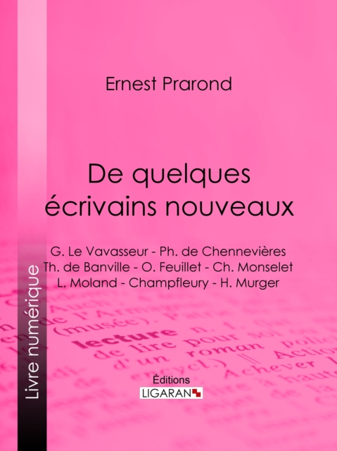 De quelques écrivains nouveaux