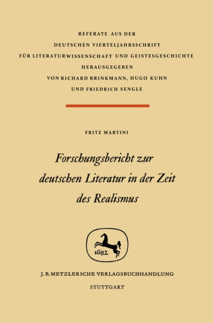 Forschungsbericht zur deutschen Literatur in nder Zeit des Realismus