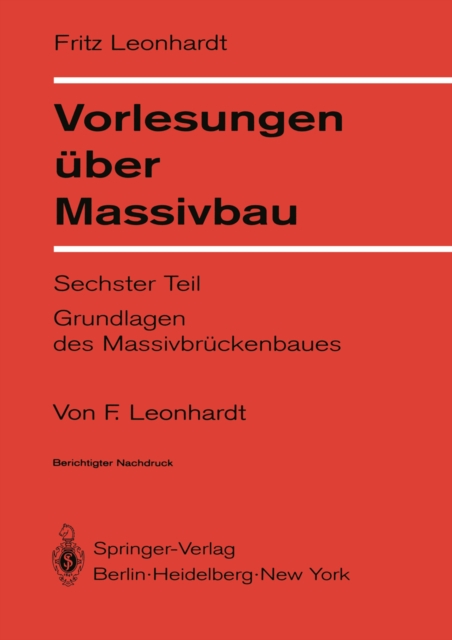 Vorlesungen über Massivbau