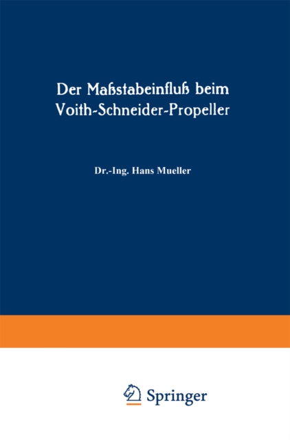 Der Maßstabeinfluß beim Voith-Schneider-Propeller