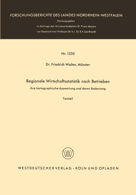 Regionale Wirtschaftsstatistik nach Betrieben