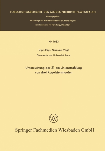Untersuchung der 21-cm Linienstrahlung von drei Kugelsternhaufen