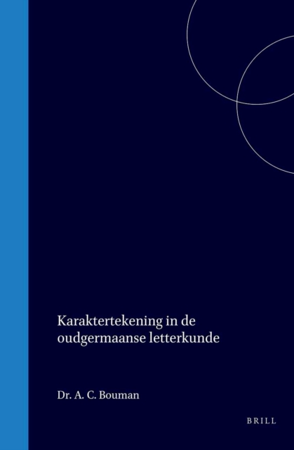 Karaktertekening in de Oudgermaansche letterkunde