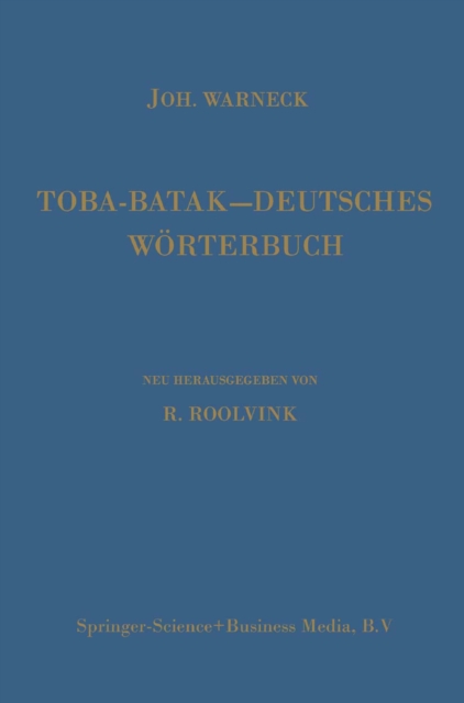 Toba-Batak—Deutsches Wörterbuch
