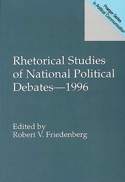 Rhetorical Studies of National Political Debates