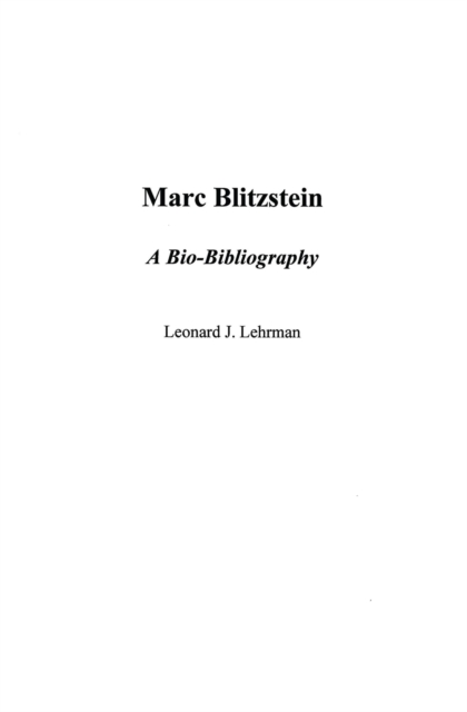 Marc Blitzstein