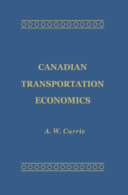 Canadian Transportation Economics