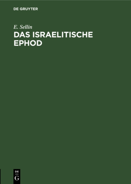 Das israelitische Ephod
